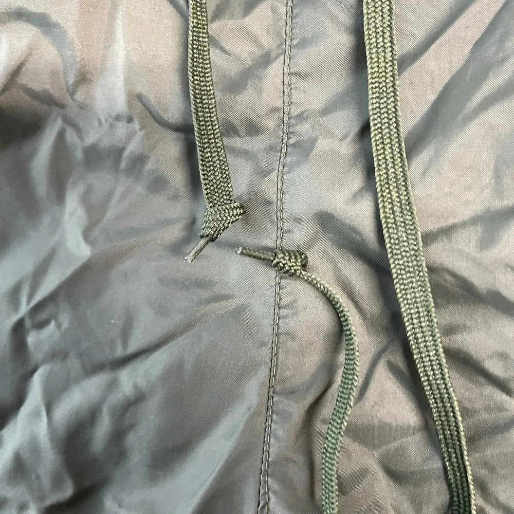 Vintage 90s Nike Baggy Track Pants Olive Green White Stripe Mesh Lined Womens M